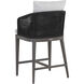 Capri 38 inch Smoke Grey / Copacabana Marble Outdoor Counter Stool